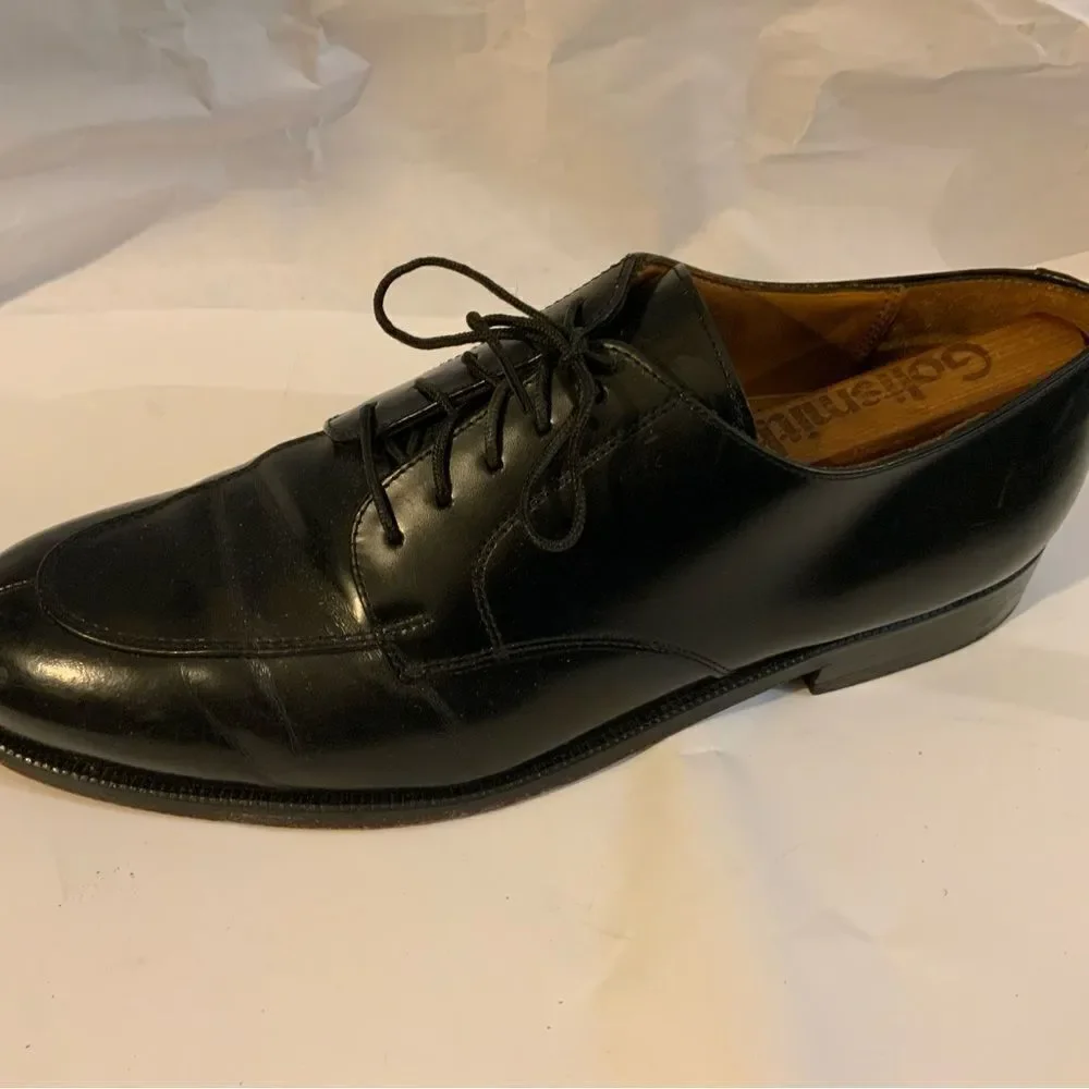 - Cole Haan Black Leather Cap Toe Derby Oxford Mens 9 D Dress Casual L…